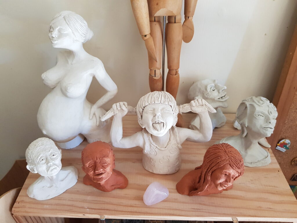 Sculptures visages