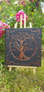 copper tree- Clémentine Degaine | Rainbow Flow: Art Hybride & Peinture Structurale Visionnaire