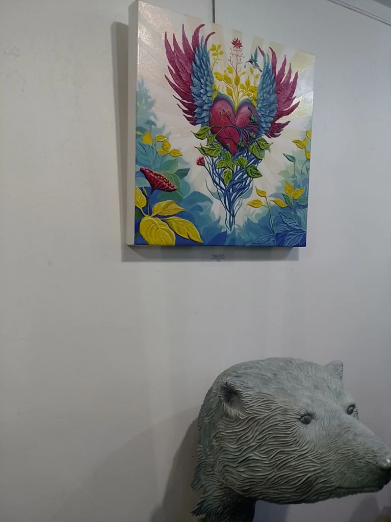 Tableau "Le Potentiel Du Coeur" de l'artiste Rainbow Flow