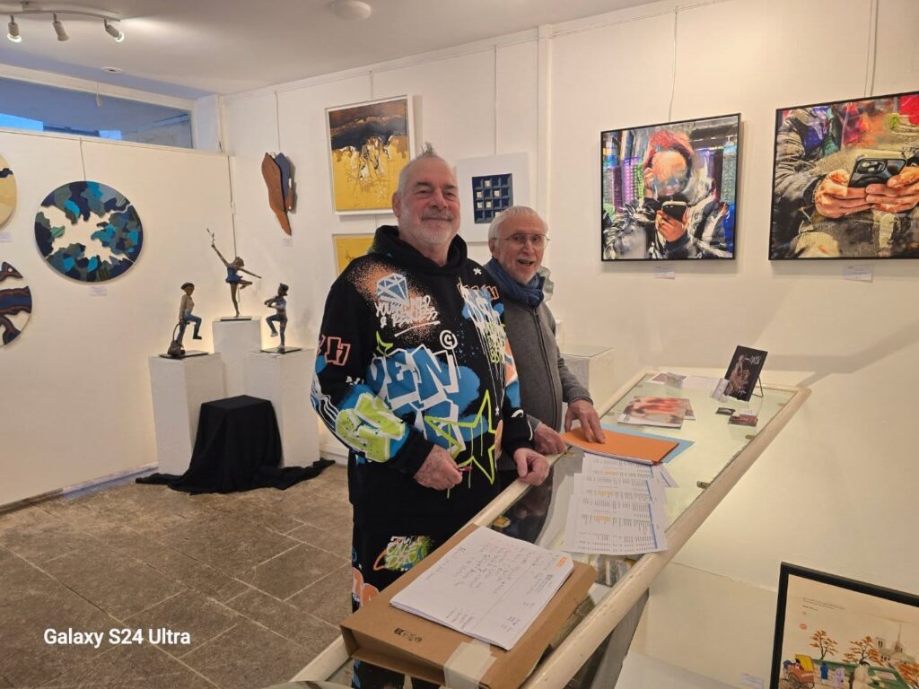 Photo du Président de l'AEAF: Philippe Rat et du Vice-Président: André Deschamps- Salon d’Hiver AEAF 2026, , Paris