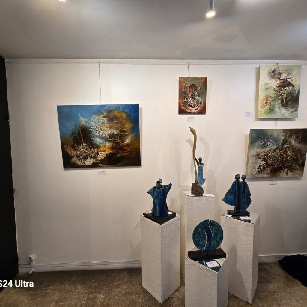 Vue d’ensemble de l’exposition Rainbow Flow, Salon d’Hiver AEAF 2026, Galerie Thuillier, Paris